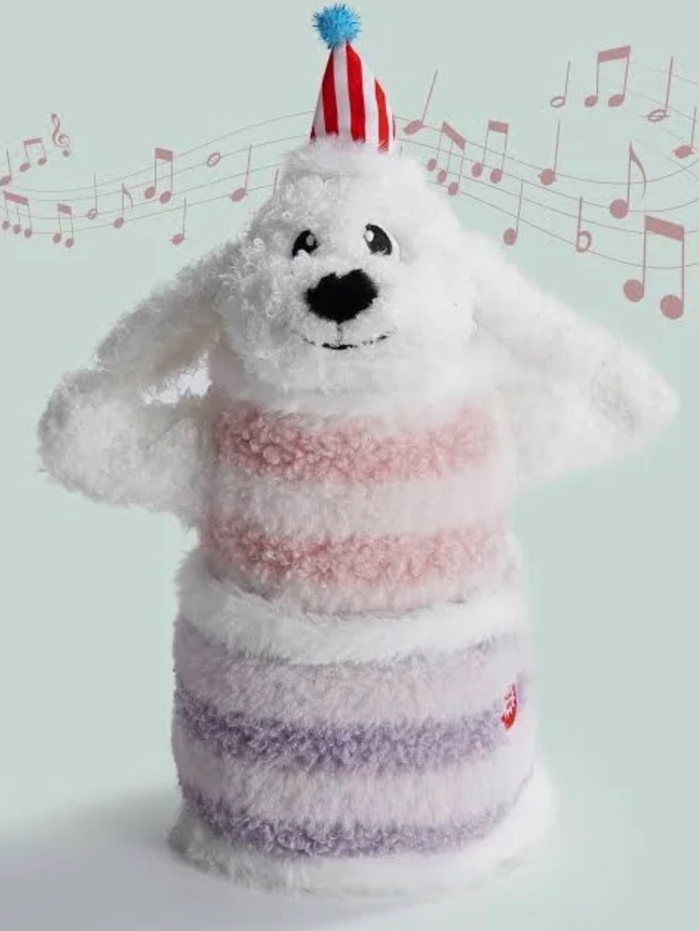 Fuzzwoof Singing & Dancing Birthday Cake Dog Toy - Dancing Teddy